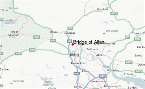 bridge of allan scotland map